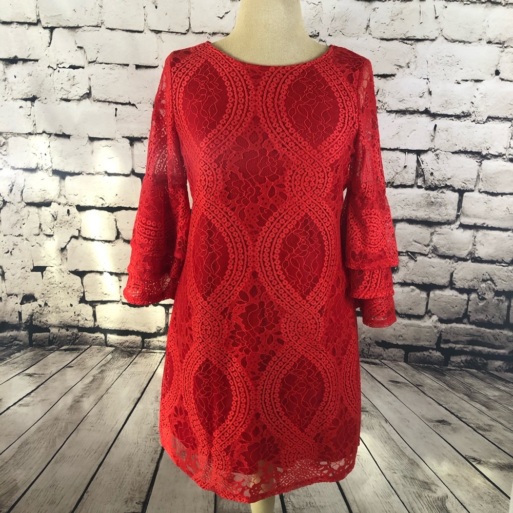 Miami RedHOT lace dress! 💄